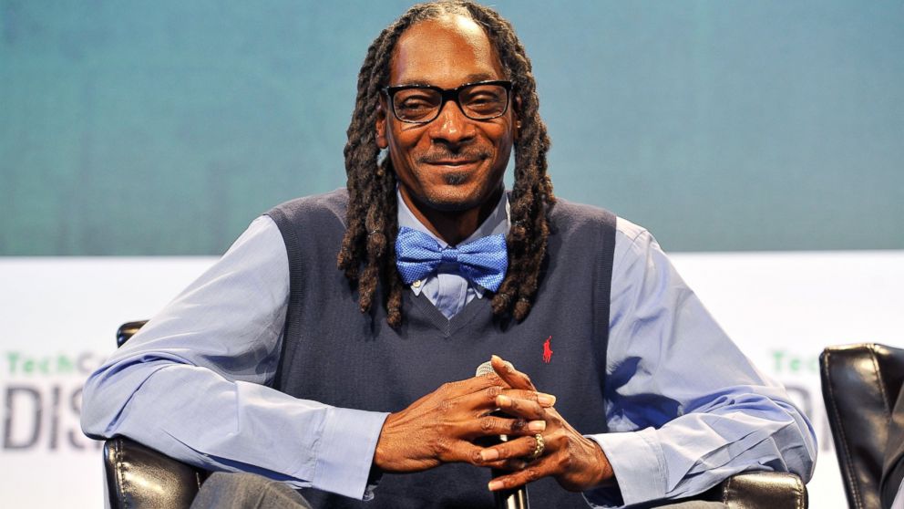 Snoop Dogg speaks onstage during day one of TechCrunch Disrupt SF 2015 at Pier 70, Sept. 21, 2015, in San Francisco.