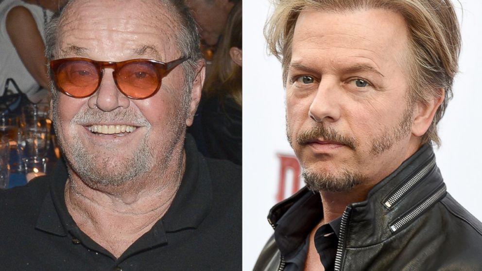 PHOTO: Jack Nicholson, left, is pictured on Aug. 15, 2015 in East Hampton, N.Y. David Spade, right, is pictured on June 24, 2015 in Culver City, Calif.  