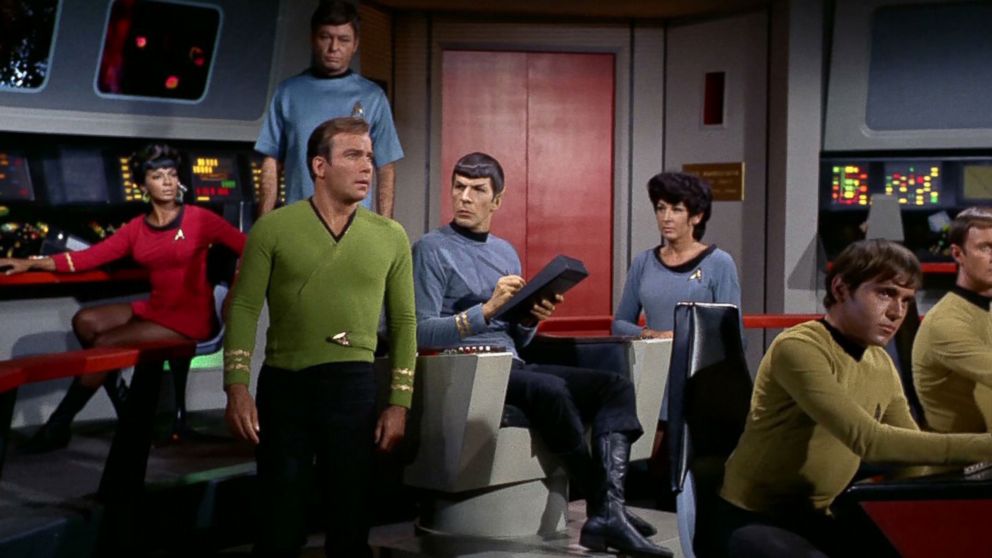 PHOTO:The cast of the TV series Star Trek is seen in an episode that originally aired on Nov.17, 1967.   