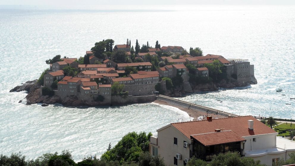 The luxurious Adriatic resort of Sveti Stefan is seen in this photo, July 9, 2014.