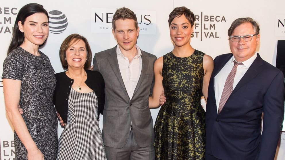 Julianna Margulies, Michelle King, Matt Czuchry, Cush Jumbo, and Robert King attend 'The Good Wife' Screening during 2016 Tribeca Film Festival, April 17, 2016 in New York City.  