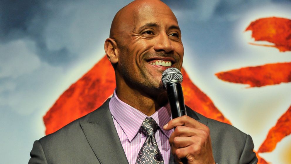 Dwayne Johnson is pictured on Oct. 19, 2014 in Tokyo.  