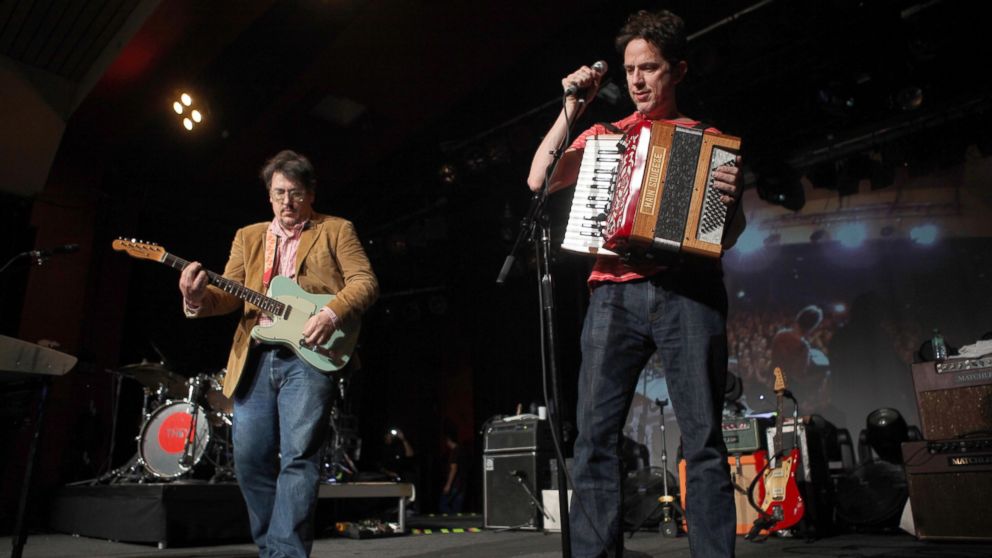 John Flansburgh and John Linnell of They Might Be Giants perform during a concert at Astra, Nov. 23, 2013, in Berlin.