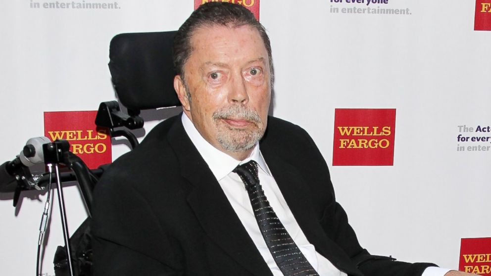Tim Curry arrives at The Actors Fund's 19th Annual Tony Awards viewing party held at Skirball Cultural Center, June 7, 2015, in Los Angeles.