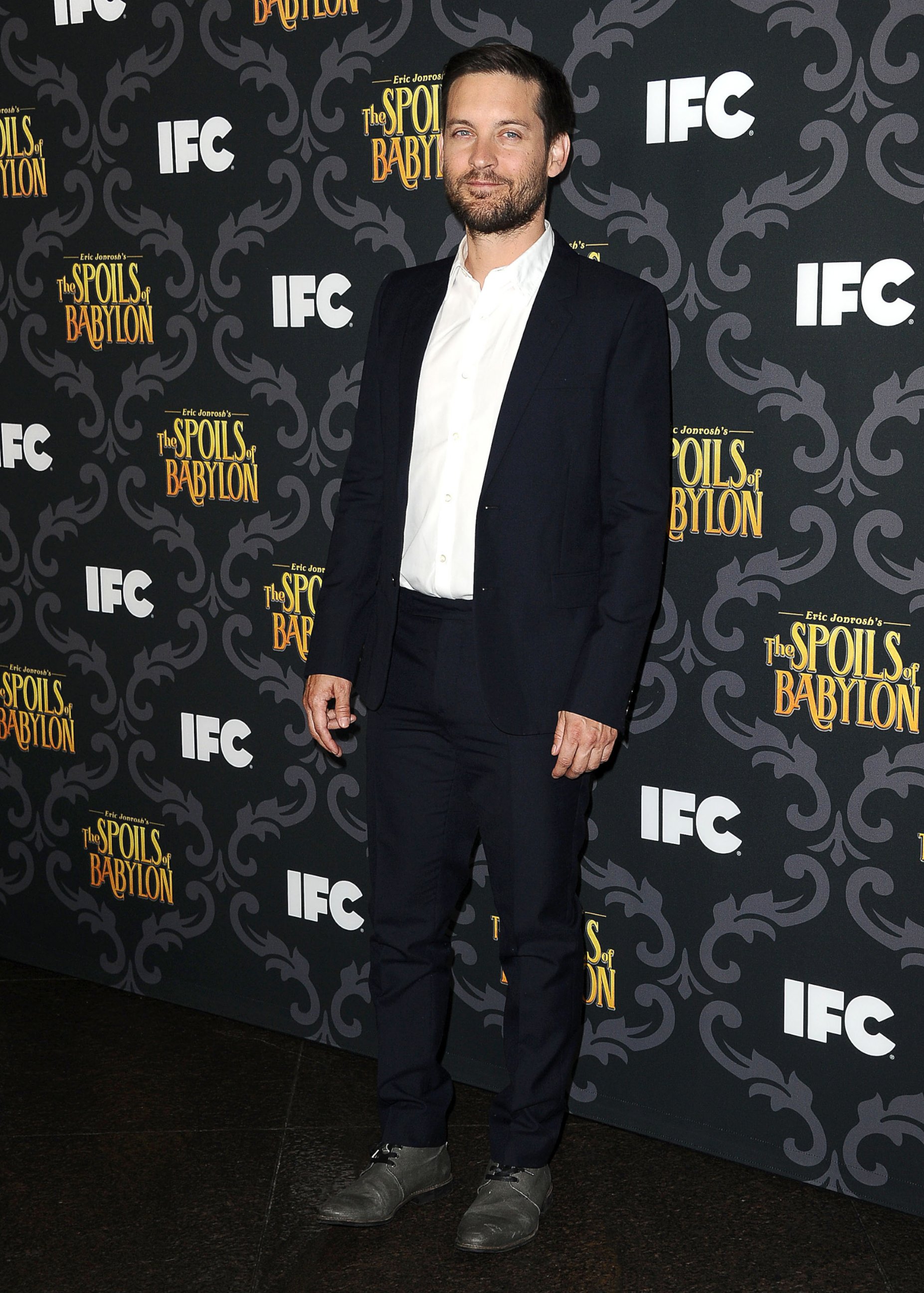 PHOTO: Actor Tobey Maguire attends the premiere of IFC's "The Spoils Of Babylon" at DGA Theater in this Jan. 7, 2014, file photo in Los Angeles, Calif.