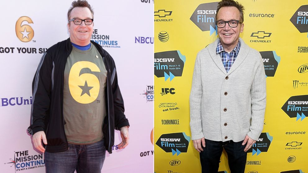 Left, Tom Arnold at an event, Nov. 9, 2012, and, right, at the South By Southwest Film Festival, March 9, 2014, in Austin, Texas. 