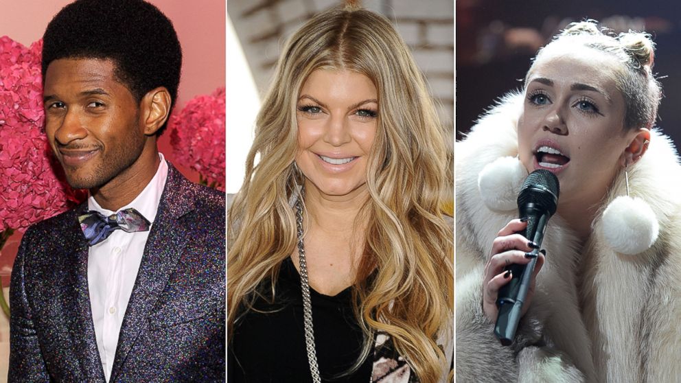 What can we expect from Usher, Fergie, and Miley Cyrus in 2014?
