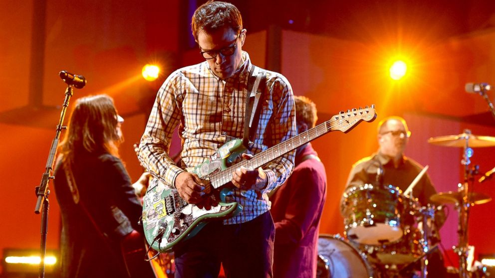 PHOTO: Weezer performs onstage during the 2014 iHeartRadio Music Festival at the MGM Grand Garden Arena, Sept. 20, 2014, in Las Vegas.