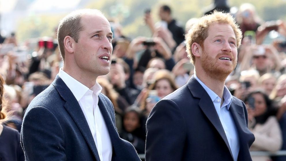 PHOTO: Prince Harry and Prince William, Duke of Cambridge attend the World Mental Health Day celebration with Heads Together at the London Eye, Oct. 10, 2016, in London.