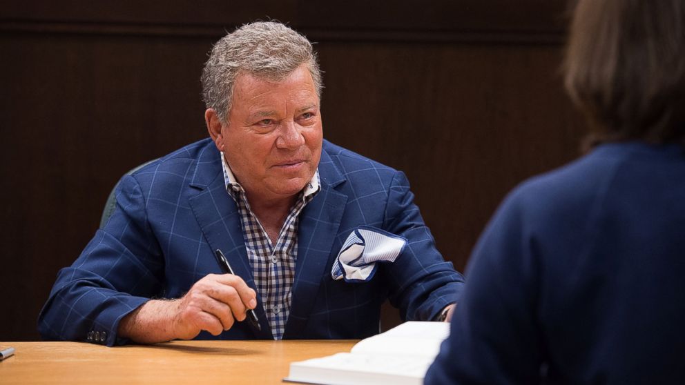 PHOTO: William Shatner signs his new book "Leonard: My Fifty-Year Friendship with a Remarkable Man," Feb. 18, 2016 in Los Angeles, California.