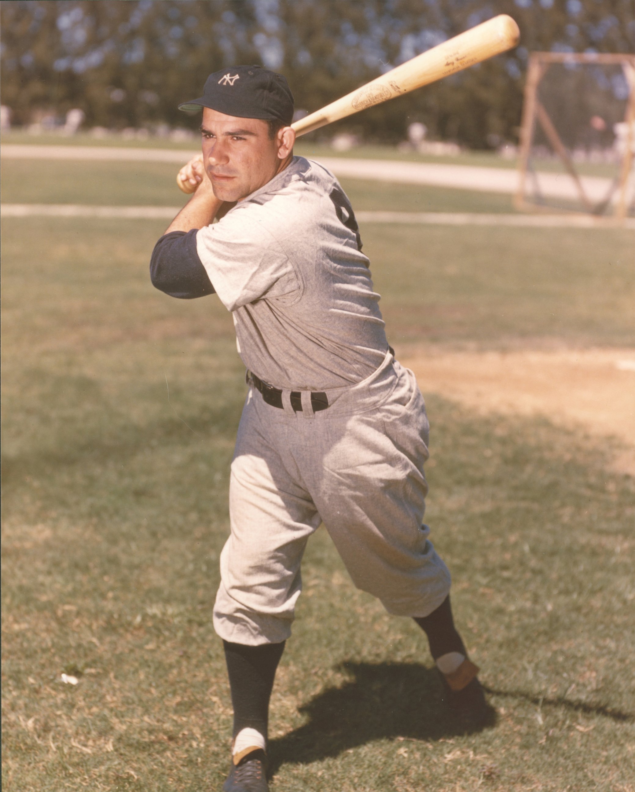 PHOTO: Yogi Berra of the New York Yankees poses for a portrait circa the early 1950's in St. Petersburg, Fla.