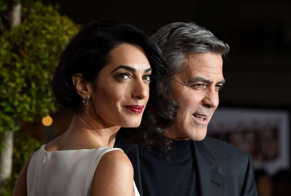 PHOTO: George Clooney and wife Amal attend an event in Westwood, Calif., on Feb. 1, 2016.