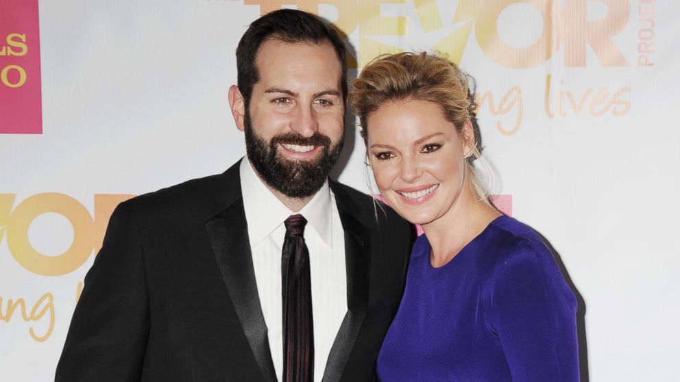 LOS ANGELES, CA - DECEMBER 07: Actress Katherine Heigl (R) and husband Josh Kelley arrive at TrevorLIVE Los Angeles at Hollywood Palladium on December 7, 2014 in Los Angeles, California.(Photo by Jeffrey Mayer/WireImage)