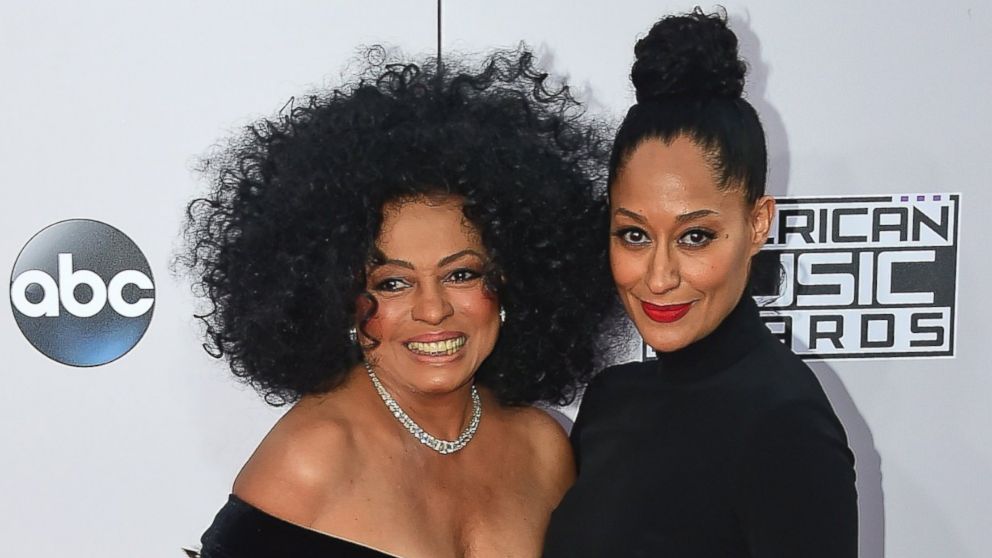 Diana Ross and Tracee Ellis Ross attend the 2014 American Music Awards at Nokia Theatre L.A. Live in Los Angeles, Nov. 23, 2014.