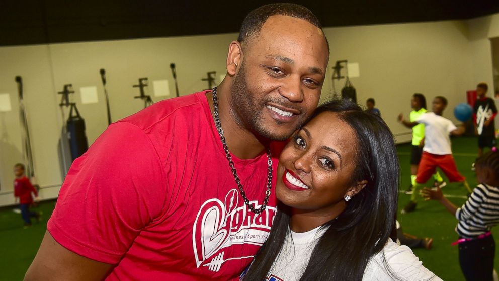 Ed Hartwell and Keshia Knight Pulliam attend Big Hart Sports and Fitness Academy Grand Opening, Jan. 30, 2016, in Duluth, Georgia.  