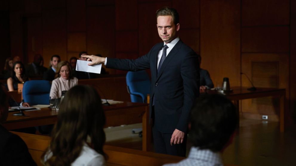 A photo from USA Network's television show "Suits" with Patrick J. Adams as Michael Ross. 