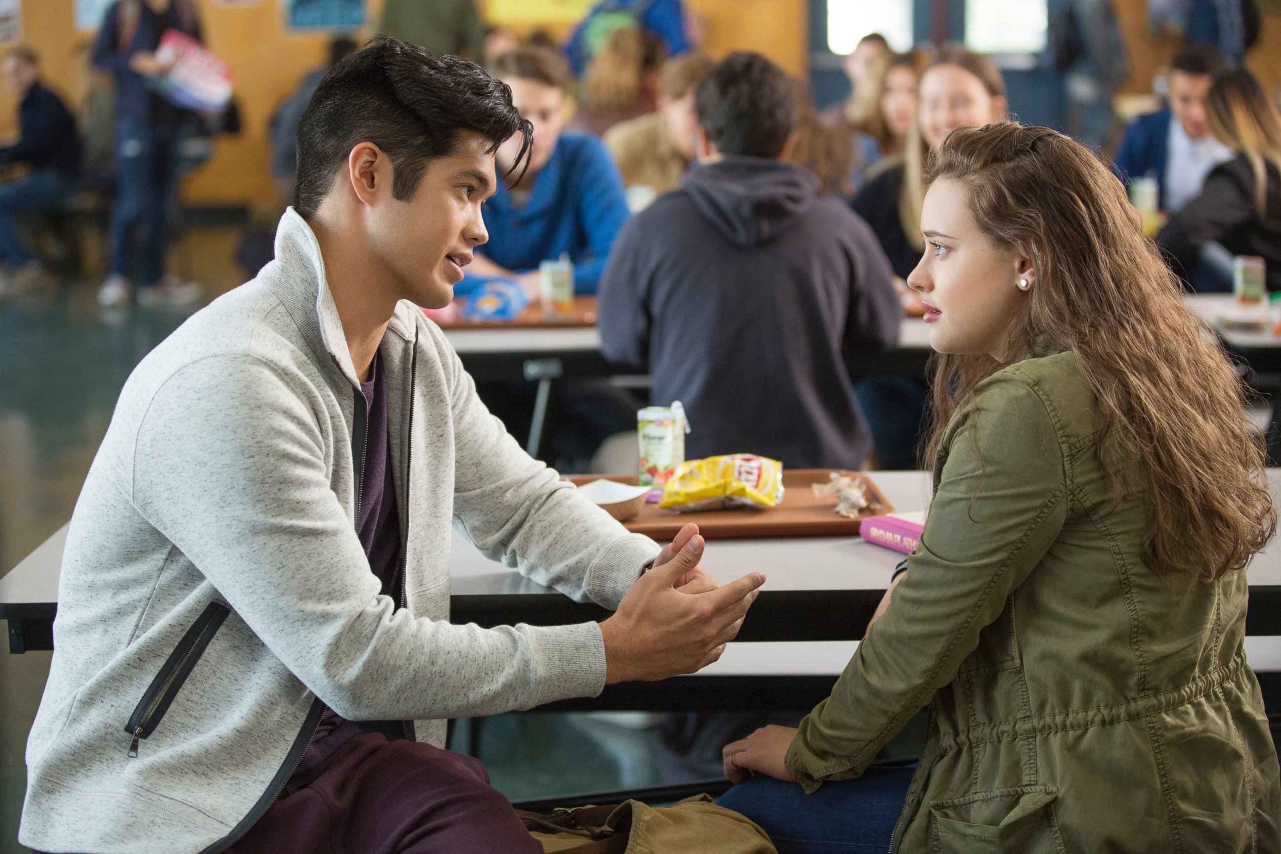 PHOTO: Ross Butler and Katherine Langford in Netflix's "13 Reasons Why."