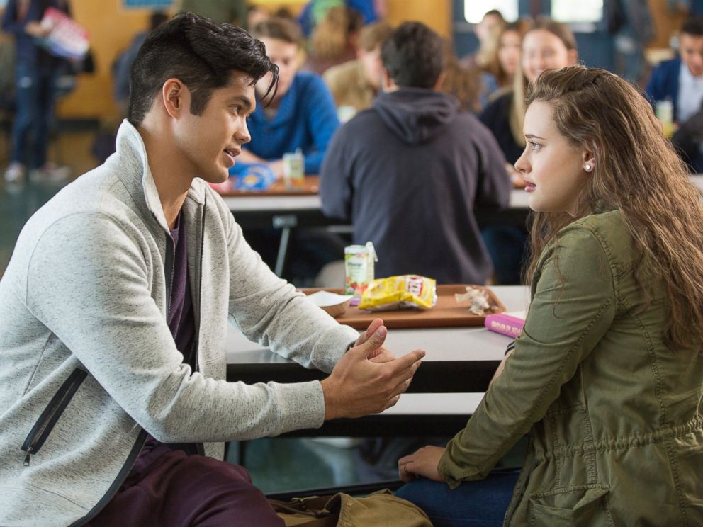 PHOTO: Ross Butler and Katherine Langford in Netflixs 13 Reasons Why.