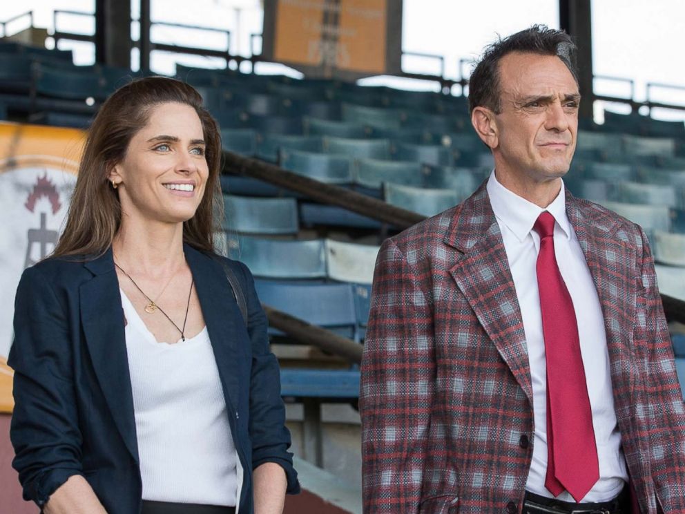 PHOTO: Hank Azaria and Amanda Peet in the film Brockmire, 2017.