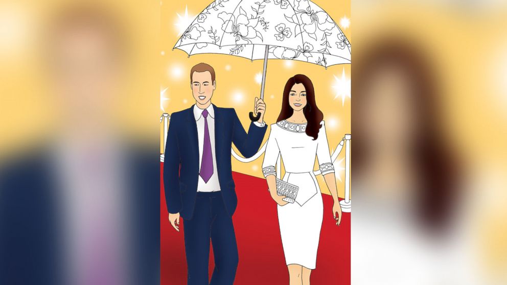 PHOTO: "Colour in Kate" is a new coloring book featuring Princess Kate available at the Kensington Palace gift shop. 