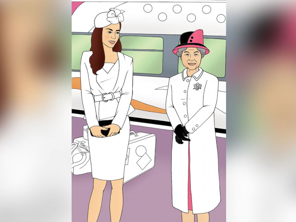 PHOTO: Colour in Kate is a new coloring book featuring Princess Kate available at the Kensington Palace gift shop.