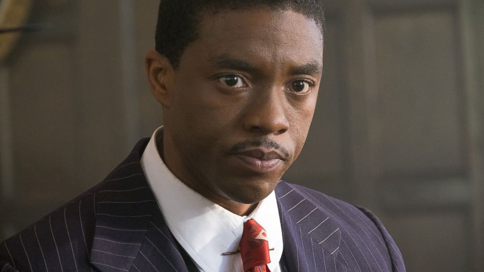 Chadwick Boseman portrays Supreme Court Justice Thurgood Marshall in a new movie by Open Road Films, "Marshall." 