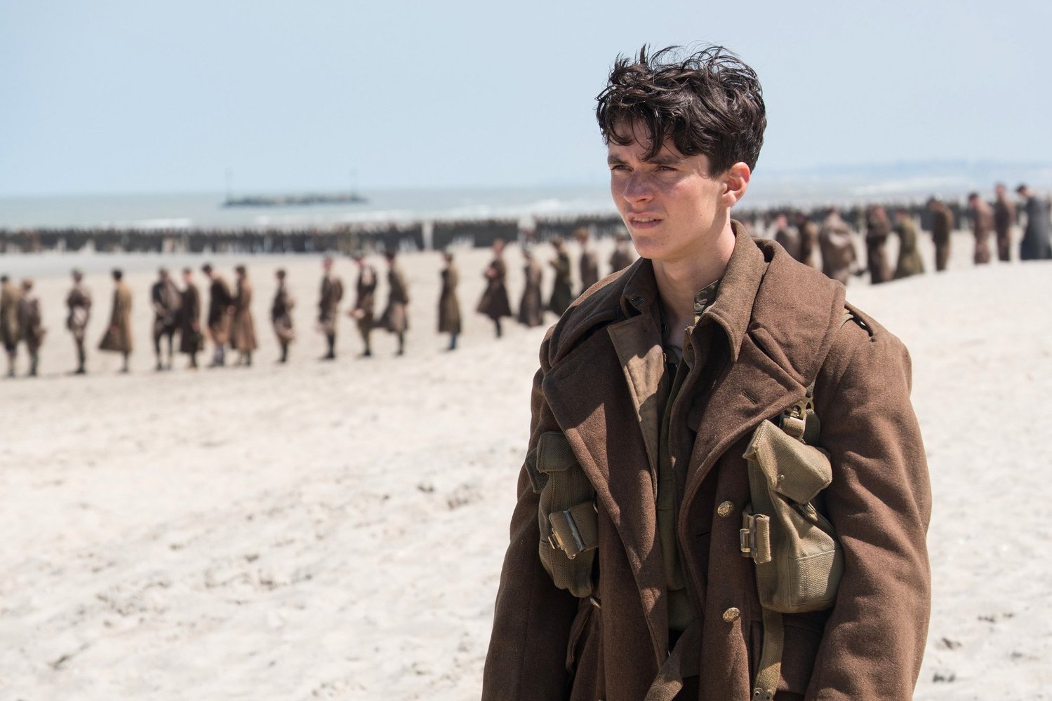 PHOTO: Fionn Whitehead appears in a scene from the movie, "Dunkirk," 2017.