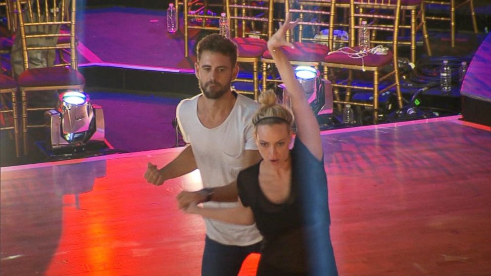Nick Viall and Peta Murgatroyd rehearse for the premiere of "Dancing With the Stars."