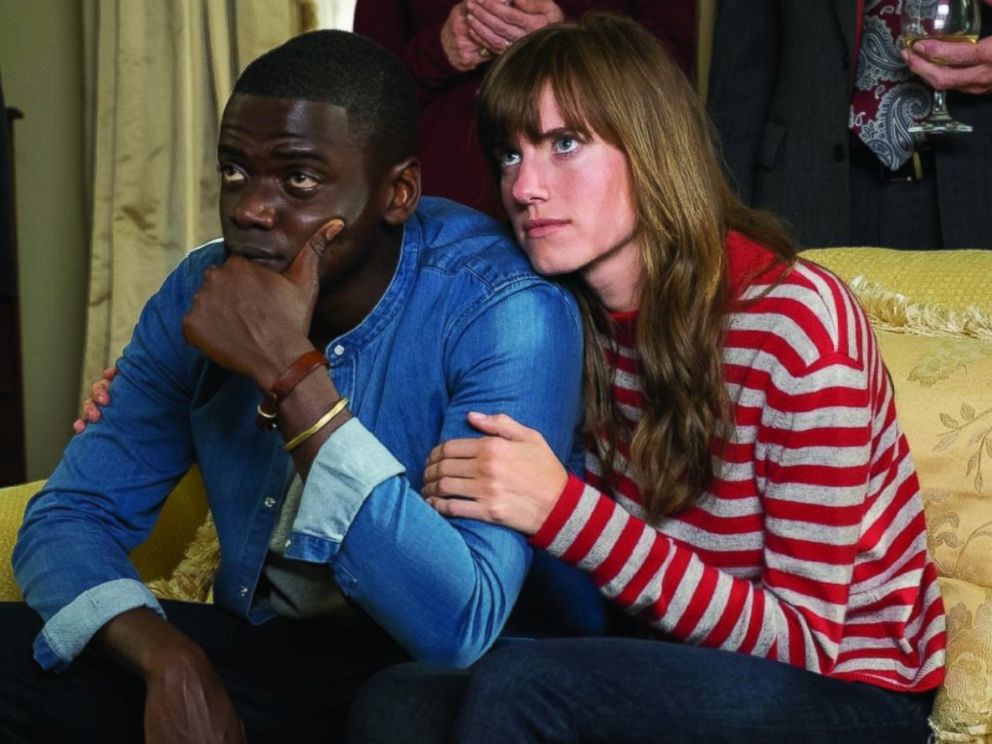 PHOTO: Daniel Kaluuya and Allison Williams in the movie Get Out, 2017.