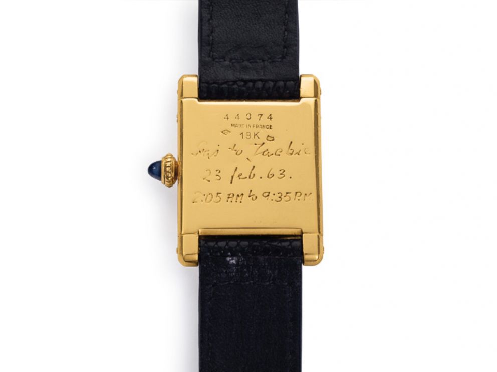 PHOTO: The watch once owned by former first lady Jacqueline Kennedy, along with a painting made by her, will be going to auction on June 21, 2017. 
