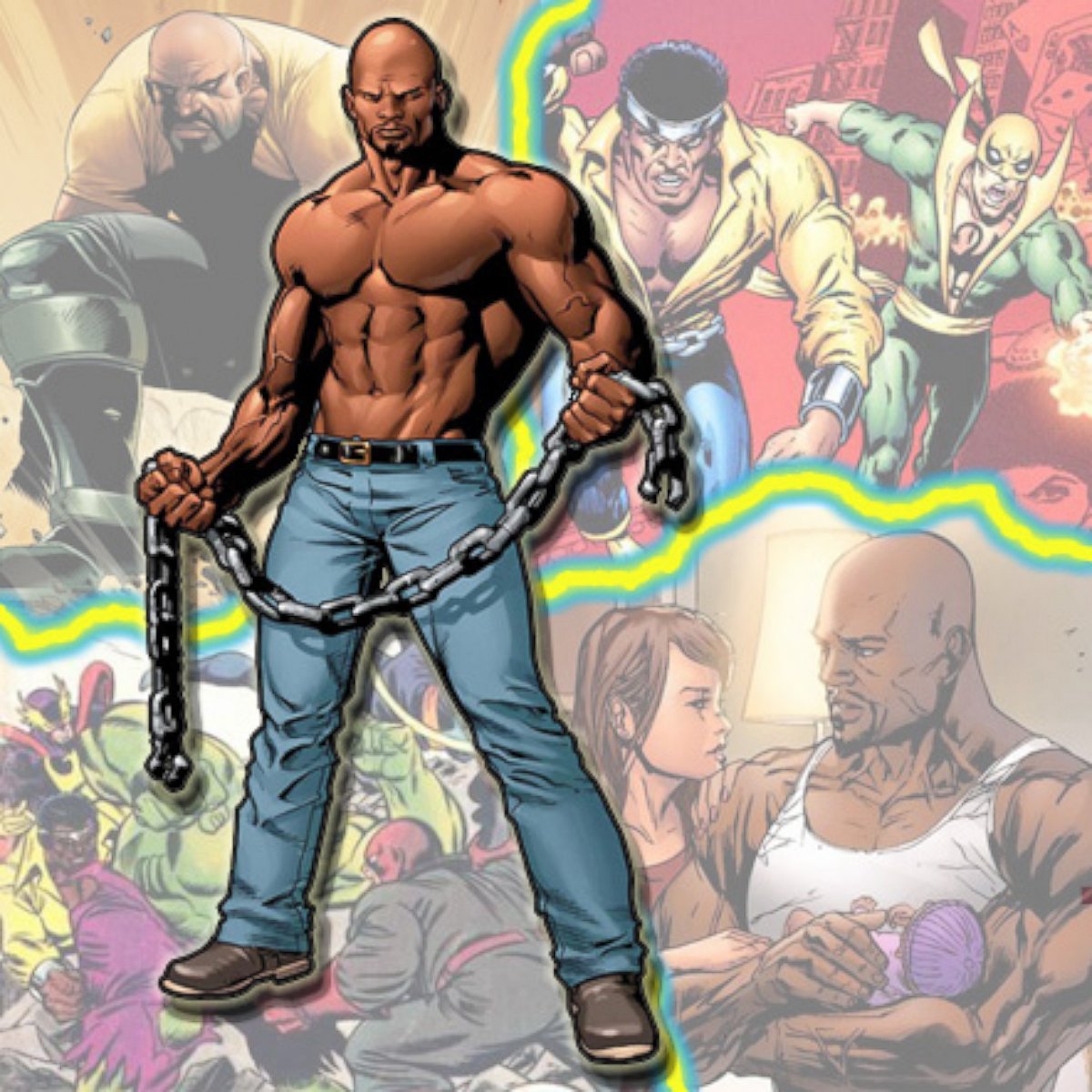 PHOTO: Comic book hero, Luke Cage, in the pages of Marvel Comics.