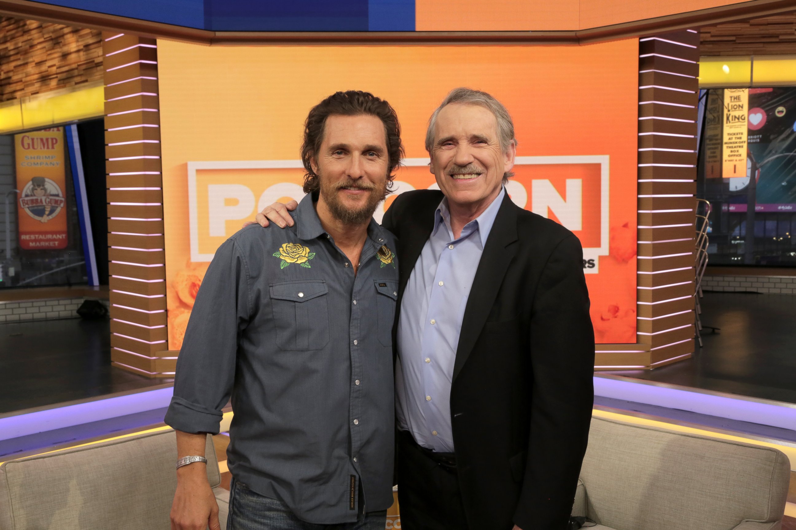 PHOTO: Matthew McConaughey and Peter Travers at the ABC News Studios in New York City, Jan. 17, 2017. 