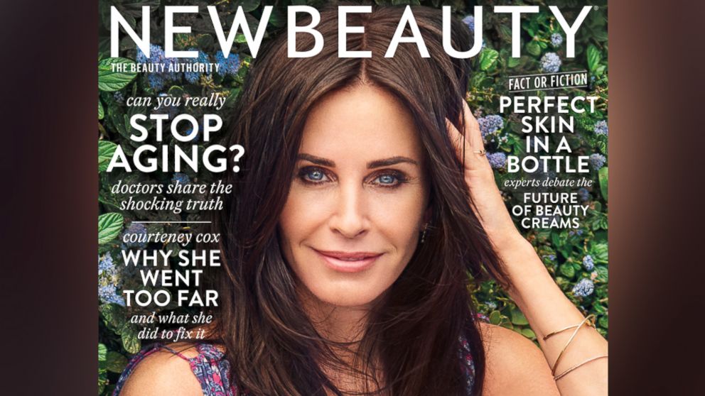 PHOTO: Actress Courteney Cox on the cover of New Beauty. 