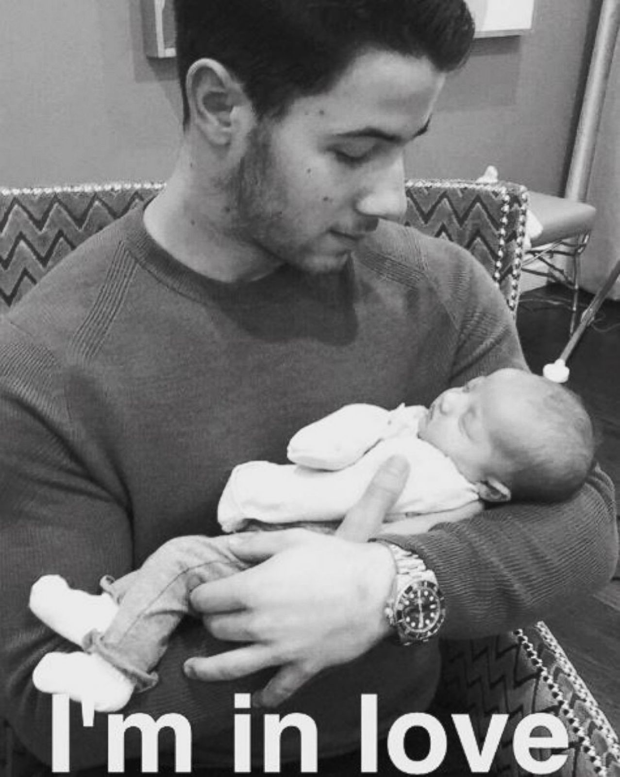 Nick Jonas Shares Sweet Pic With New Baby Niece Picture | Stars with