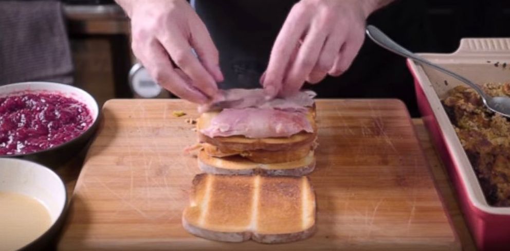 PHOTO: Andrew Rea created a YouTube video in his Harlem kitchen showing how to make the Thanksgiving leftovers sandwich made famous on "Friends."