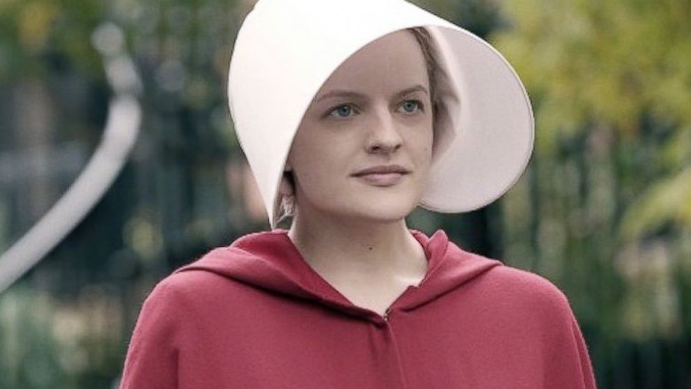 Elisabeth Moss in a scene from the movie, "The Handmaid's Tale," 2017.