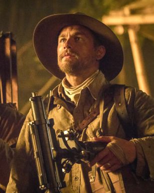 PHOTO: Charlie Hunnam and Robert Pattinson in a scene from "The Lost City of Z," 2016.