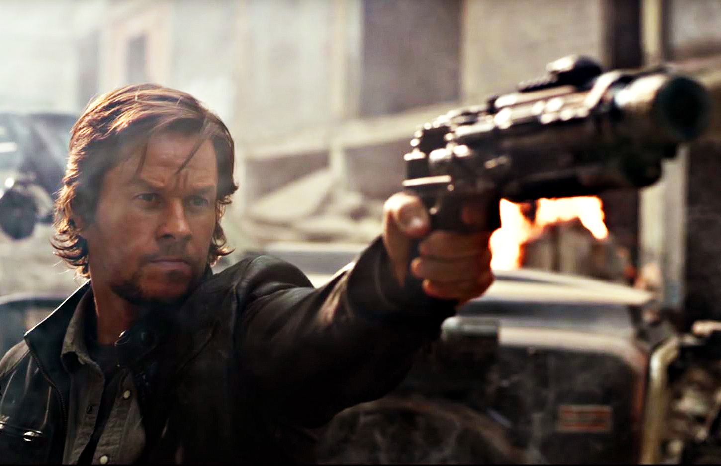 PHOTO: Mark Wahlberg in a scene from the movie, "Transformers: The Last Knight," 2017.