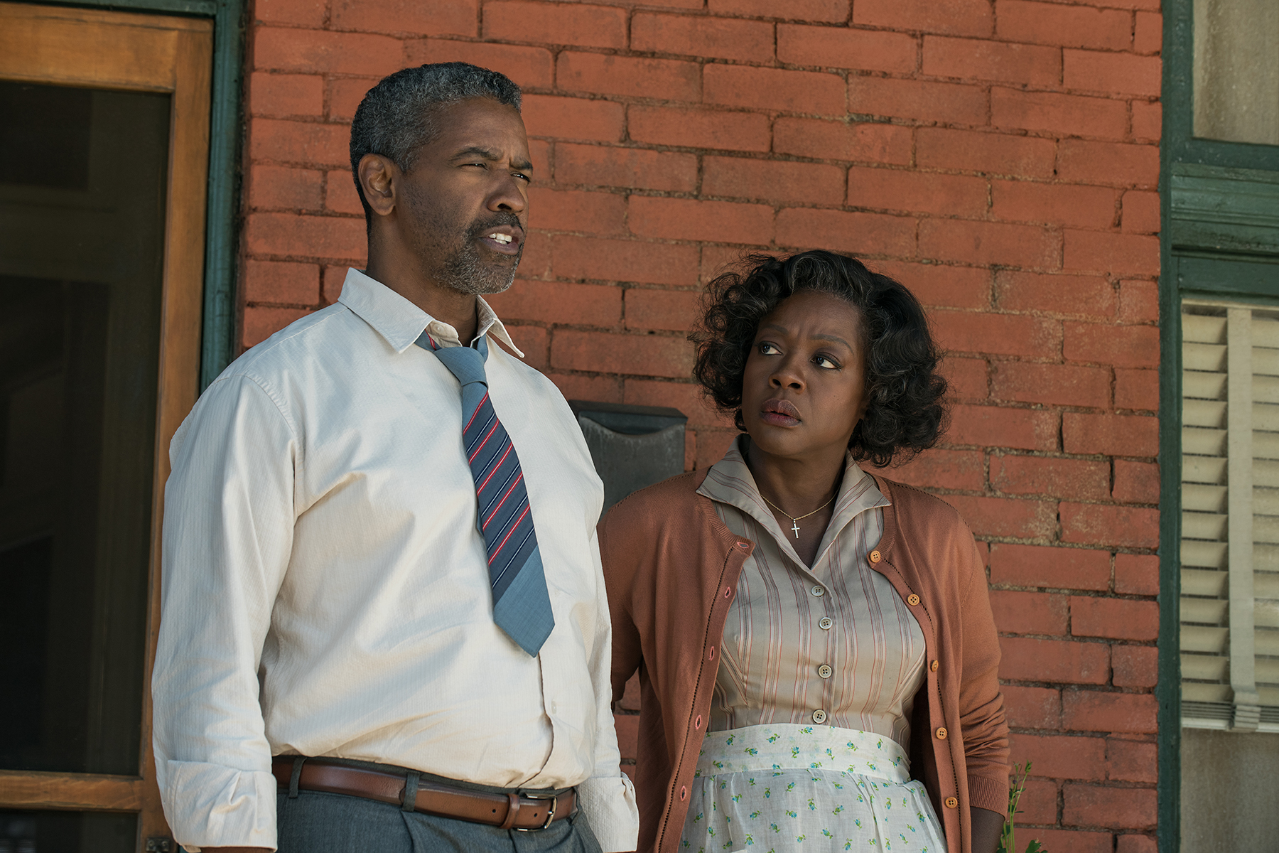 PHOTO: Denzel Washington plays Troy Maxson and Viola Davis plays Rose Maxson in Fences from Paramount Pictures. Directed by Denzel Washington from a screenplay by August Wilson. 