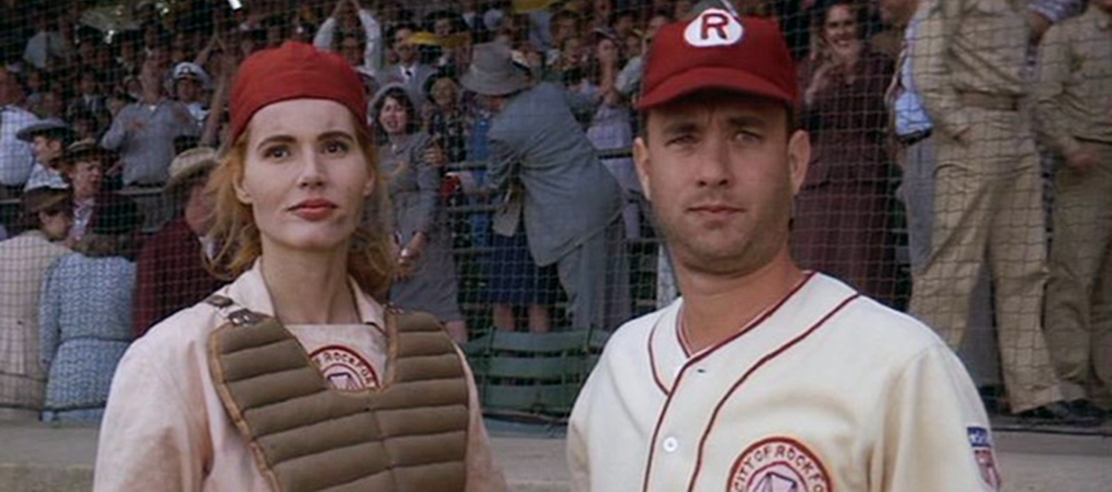 PHOTO: Geena Davis and Tom Hanks in "A League of Their Own."