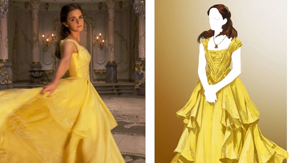 belle yellow gown