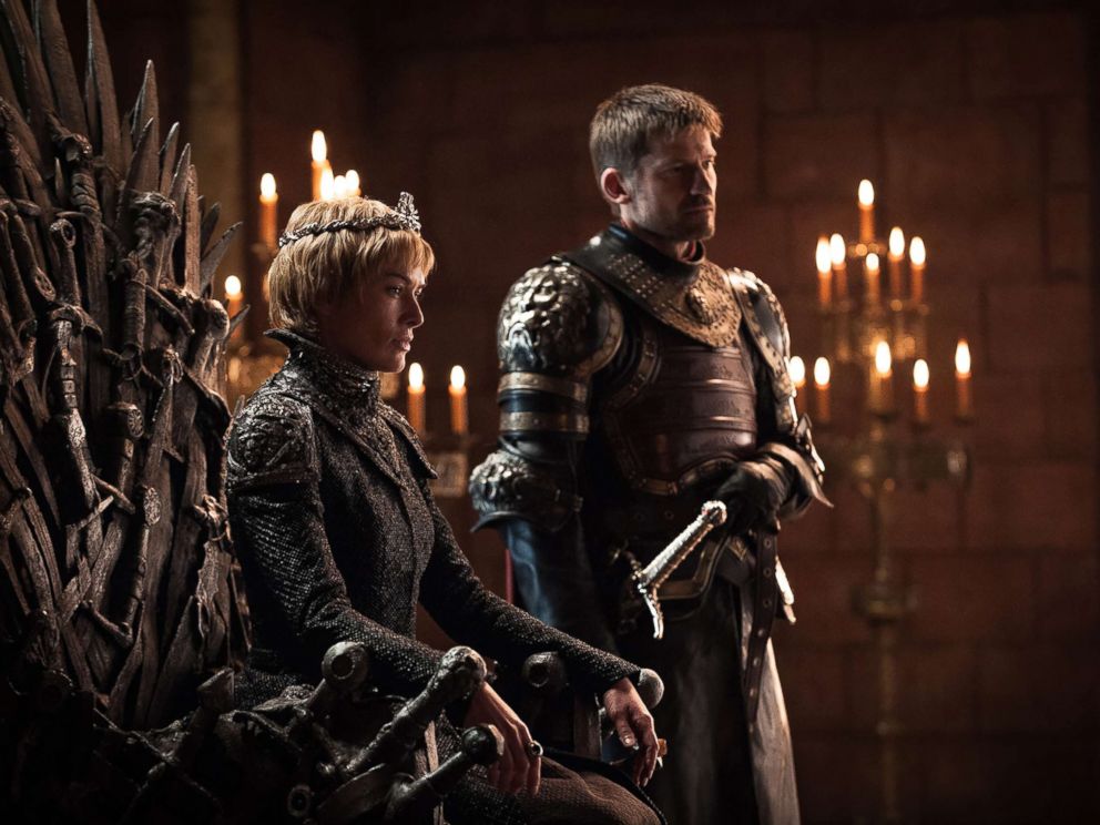 PHOTO: Lena Headey as Cersei Lannister and Nikolaj Coster-Waldau as Jaime Lannister in the Game of Thrones.