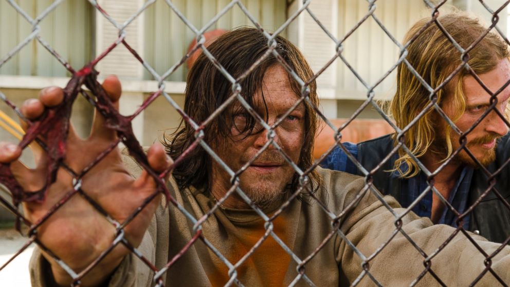 PHOTO: Norman Reedus is seen here as Daryl Dixon and Austin Amelio as Dwight in "The Walking Dead."