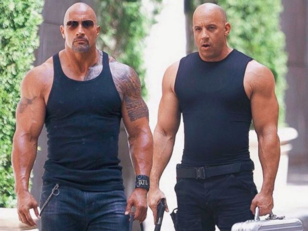 Vin Diesel says he's 'always rooting' for his 'Fast 8' co-star Dwayne 'the  Rock' Johnson - ABC News