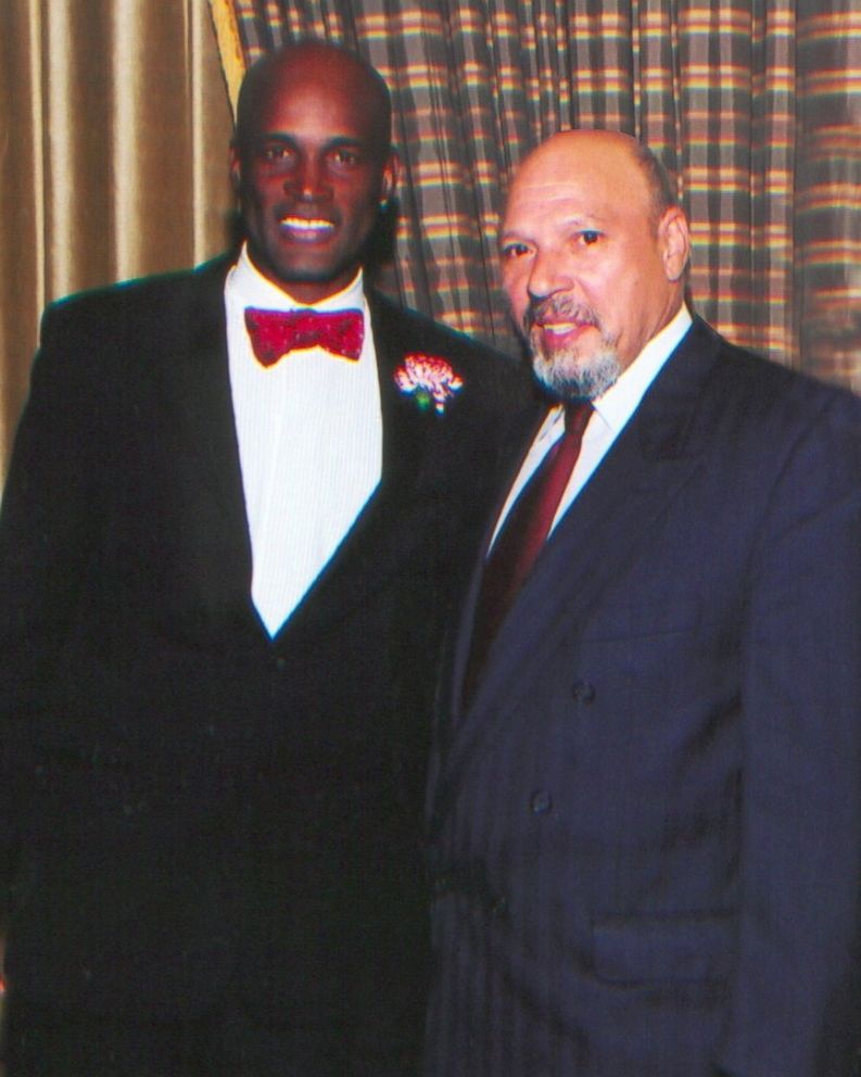 PHOTO: Director Kenny Leon with the late playwright August Wilson.