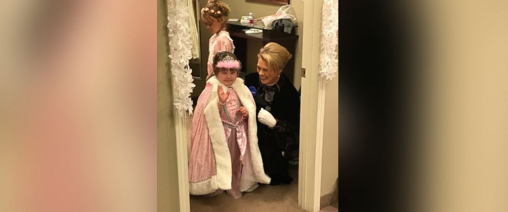 PHOTO: Alyla Stamp, 4, of Yuba City, California, who has battled leukemia, got a princess makeover organized by Make-A-Wish.