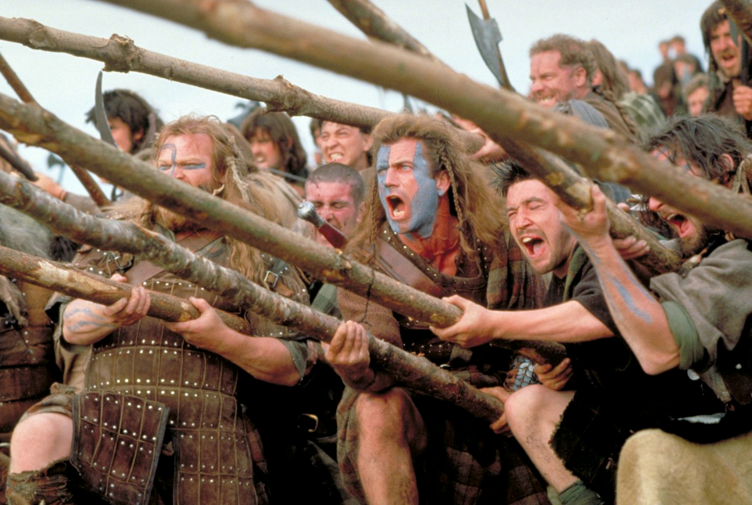 PHOTO: Mel Gibson, center, in a scene from "Braveheart."