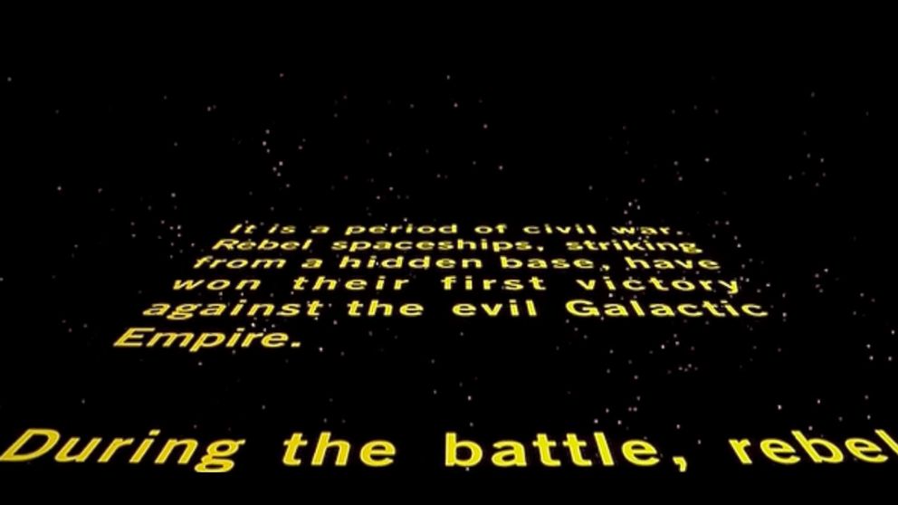 Episode 4 Opening Crawl