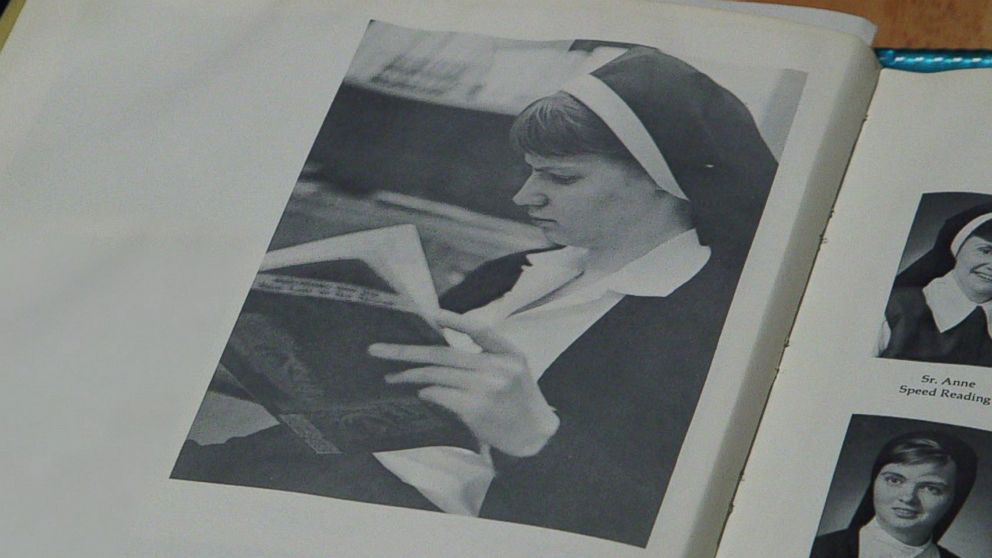 PHOTO: A yearbook dedication seen after Sister Cathy Cesnik was killed while she served as a teacher at Archbishop Keough High School in Baltimore, Md. 