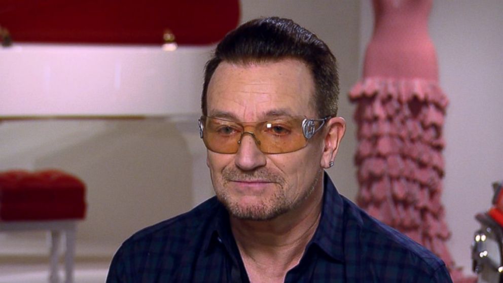 U2 lead singer Bono appears on ABC's "This Week" in December 2013.